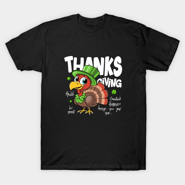 Thanksgiving Turkey Cute T-Shirt by Nine Tailed Cat